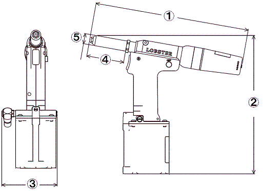 Air riveter R1A1/R1A2