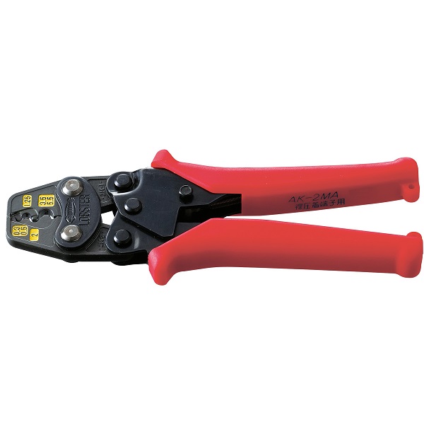 Mini crimping tool for non-insulated terminals for copper wire/for non-insulated sleeves for copper wire　AK2MA