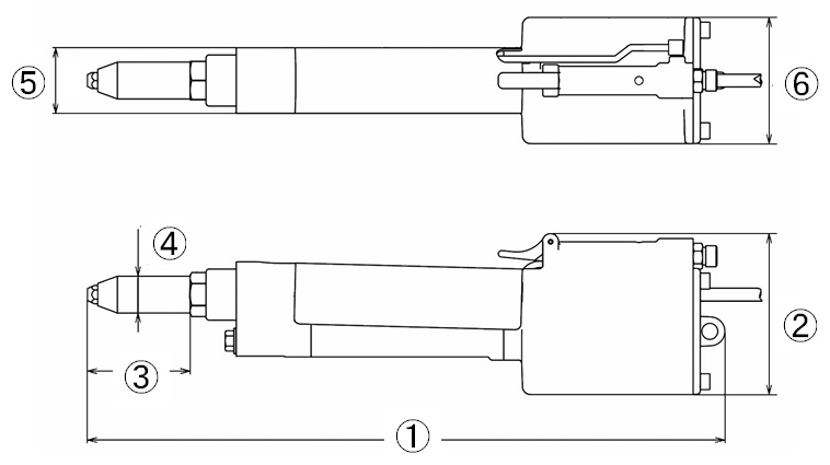 ロブテックス LOBSTER エアーリベッター縦型吸引排出装 JAN ARV025M 1238388