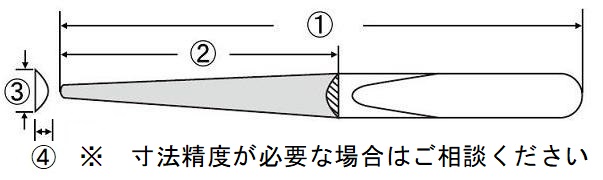 Giũa kim cương dùng trong gia công kim loại, hình bán nguyệt, K-HA