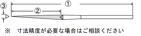 Dũa kim cương, loại chính xác, hình tam giác, SS