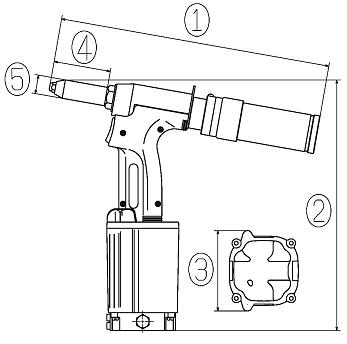 空气铆钉机 AR2000-V 系列 AR2000SV (MV) (HV)